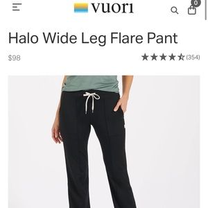 NWT Vuori halo wide leg pant